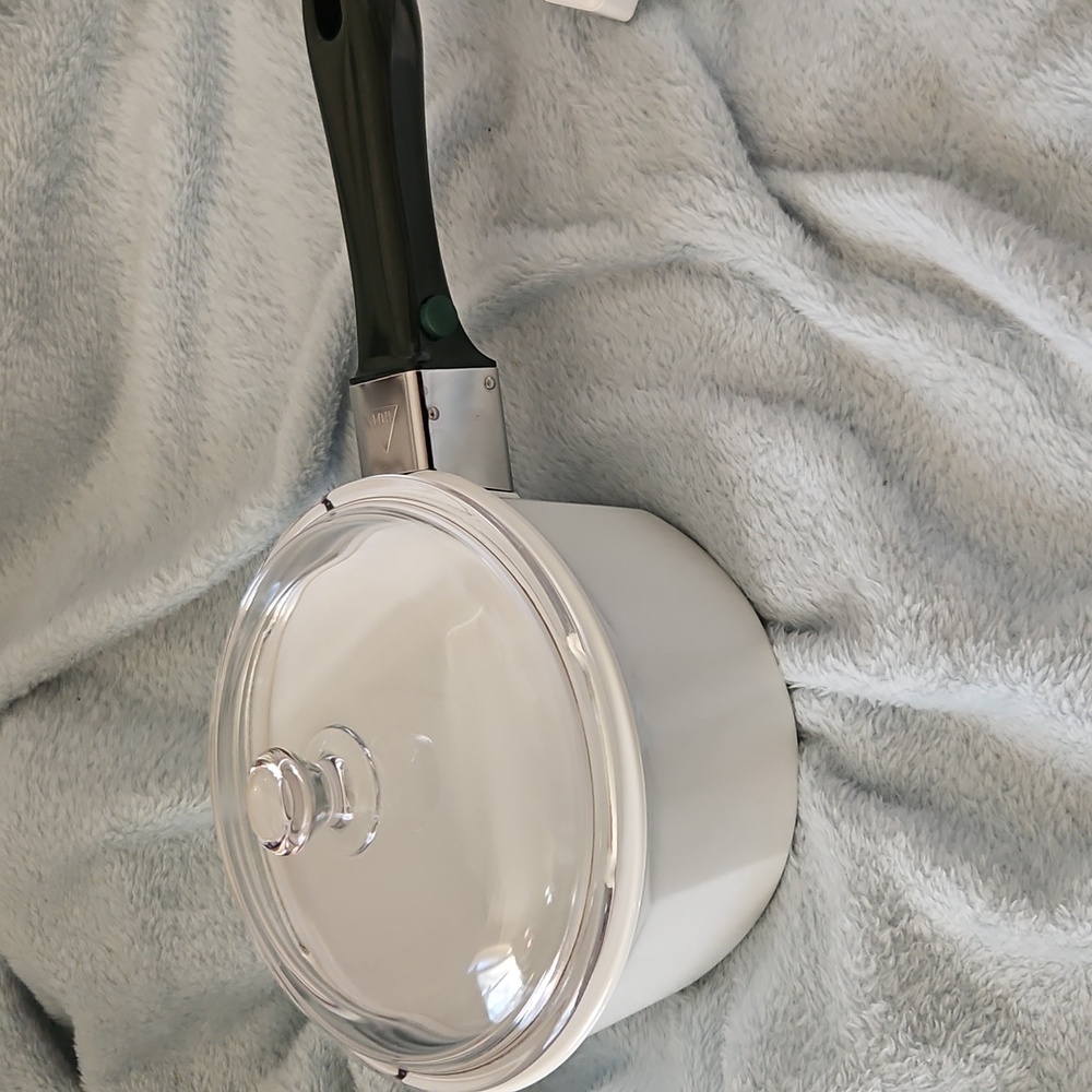Princess House Nouveau White Cookware 2 Pots - Picture 5 of 8